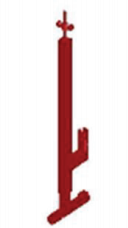 Edge protection barrier post